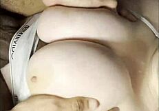 Step-Sis Bra Titfuck Ends with Cum Between Tits