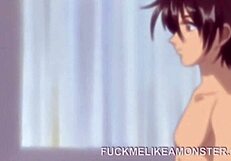 Anime genç kız misyoner pozisyonunda sertçe beceriliyor