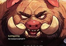 通过野猪守卫后兴奋地享受热裸浴