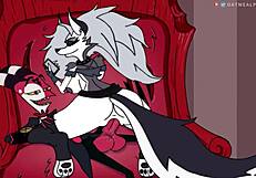 ลูน่าจาก Helluva Boss ครอบงำพ่อเลี้ยงในแอคชันการ์ตูนสุดป่าเถื่อน พบกันแบบสัตว์ขนร้อนแรง