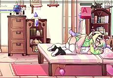 精灵Max v0.4变身大胸人妖被 futanari 榨奶 - 色情游戏第7集