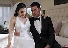 Bystra panna młoda zdradza analem w dniu ślubu