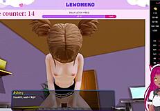 Vtuber Lewdneko hrá Harem Hotel časť 8 v roztomilej randiacej hre
