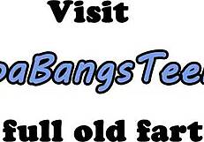 Adorable ado baisée fort en levrette par un vieux papy