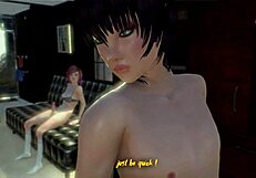 Милая девушка с членом соблазняет парня на жесткий трах в попку в фута-анимации