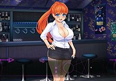 Hei, colega mea roșcată îmi excită zona cu piciorul în bar public