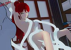 双性人Pyrrha猛干Weiss，火爆合集