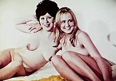 Schau dir dieses vintage haarige Dreier-Swinging aus den Sechzigern an