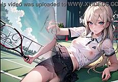 Remaja Anime Muda Seksi dalam Pakaian Lutsinar Onani Puki dengan Bunyi ASMR Hentai Tak Disensor