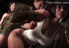 Akarsz csatlakozni ehhez a lopakodó hármashoz nagy fasszal 3D anime-ben?