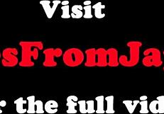 Сексуальная японская транссексуалка-доминatrix дрочит связанного саба