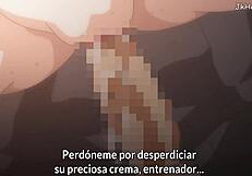 Gadis hentai muda montok atletis dalam aksi liar