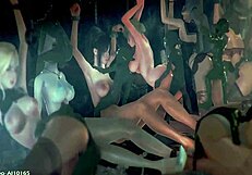 Olen koukussa goblinin jalostusfarm hentai imeskely kohtauksiin