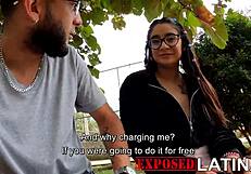 Это свидание из Tinder превращается в уличный секс с горячей латиночкой?