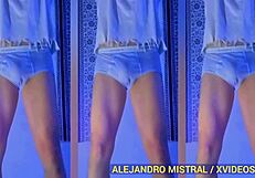 我超迷Alejandro Mistral的蓝色内裤恋物视频