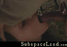 하네스 차린 틴, 마스터를 들쳐 메고 브루탈 BDSM 채찍 세션