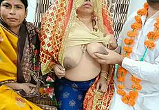 Эй, как индийская пара наслаждалась свадебной ночью в тройке с тещей?