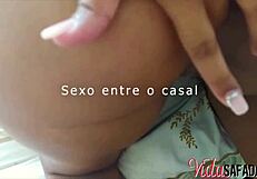 אישה ברזילאית מופתעת ממציצה וזיון עם זין שחור גדול