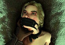 Sexig fru Gerdur bunden och rövknullad i Skyrim