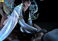 本子3D - 108女神第42集 - 女王享受狂野3P第二部