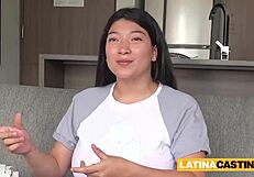 Riesentitten bei dieser dicken Latina, gibt mir wilde Tittenficks und Deepthroat bei Fake-Casting