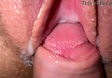 Wow, tvrdě jsem ošukal těsnou krémovou kundu spolubydlící zblízka!