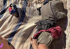 Ей, моят последовател опипва путката ми на плажа, работи я здраво част 3