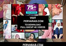 بيرف عرب يعرض أخت زوجة سمراء بريئة لكن مثيرة بالحجاب اسمها دانيا فيغاكس