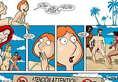 Family Guy Lois Prend une Grosse Bite sur le Yacht en Espagne