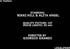 Putain, Nikki Hill prend anal profond jusqu'aux couilles avec écartelements 2 contre 2