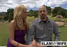 Facet pozwala żonie wziąć wielkiego czarnego kutasa obcego w dzikiej akcji