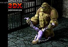 elf girl gets anally pounded by ogre in wild 3d hentai pov! 😱