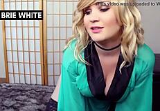 To ødelagte orgasmer: Femdom JOI med Brie Whites store pupper