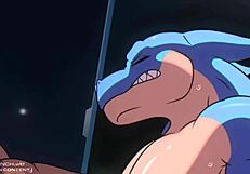 แอคชั่นเกย์ขนปุยในแอร์ล็อกระเบิดน้ำว่าวดิบๆ