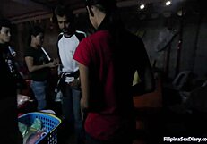 AsianSexDiary shows hairy pussy Filipina bent over for thick cum creampie