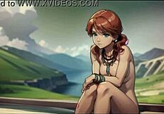 AI-genererad Oerba Dia Vanille i Final Fantasy XIII hentai