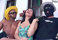 सफेदा पुता मैरी लुथे ने लड़कों के साथ चुदाई की और गांड में लिया - सेक्स गैंग