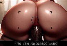 Creampie Anal Rápido com Pau Preto Enorme em Interracial Escancarado