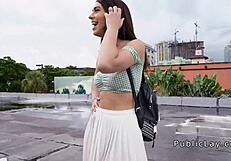 Boyfriend Rips Pajama Pants, Fucks Petite Girlfriend in Doggy