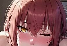 うわっ、3DアニメAI大学生がメイドになってマンコ遊びASMR！