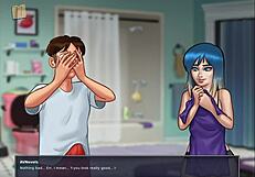 Grote tieten kont in Summertime Saga zelfgemaakte anime