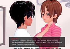 Вау! Азиатские большие сиськи оголены в ванной во время игры!