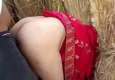 Indian maid wife outdoor anal.