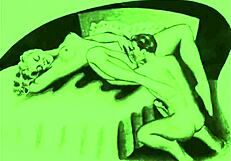 Интригующие винтажные рисунки с тонкой эротикой