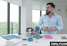 พี่น้องต่างแม่นักวิทยาศาสตร์แอบเย็ดในแล็บด้วยฟันเหล็กและสไตล์เนิร์ด