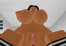 Amatőr barna csaj szopja a szörnyeteg farkat kutyapózban és lovaglásban