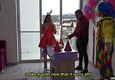 I sneakily bang birthday girl at her dad’s house during work