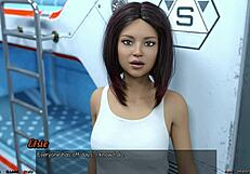 Ztroskotaný ve vesmíru, plánuju divokou trojku s bisexuální sousedkou!