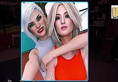 Ciuman penuh nafsu dengan Isabella di laluan perpustakaan