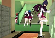 Jeg elsker denne HS DXD NTR galskab 2 trailer i hentai